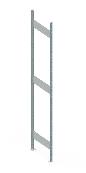 Metallregal T2 N Rahmen für Regalsystem Metall 2500 x 500 vzk