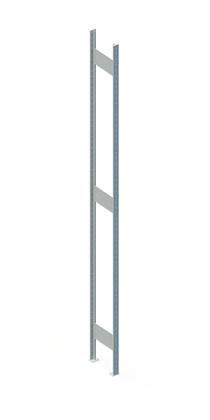Metallregal T2 N Rahmen für Regalsystem Metall 3000 x 300 vzk